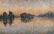 Paul Signac sunset herblay oil painting